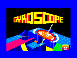 Gyroscope title screen for Amstrad CPC